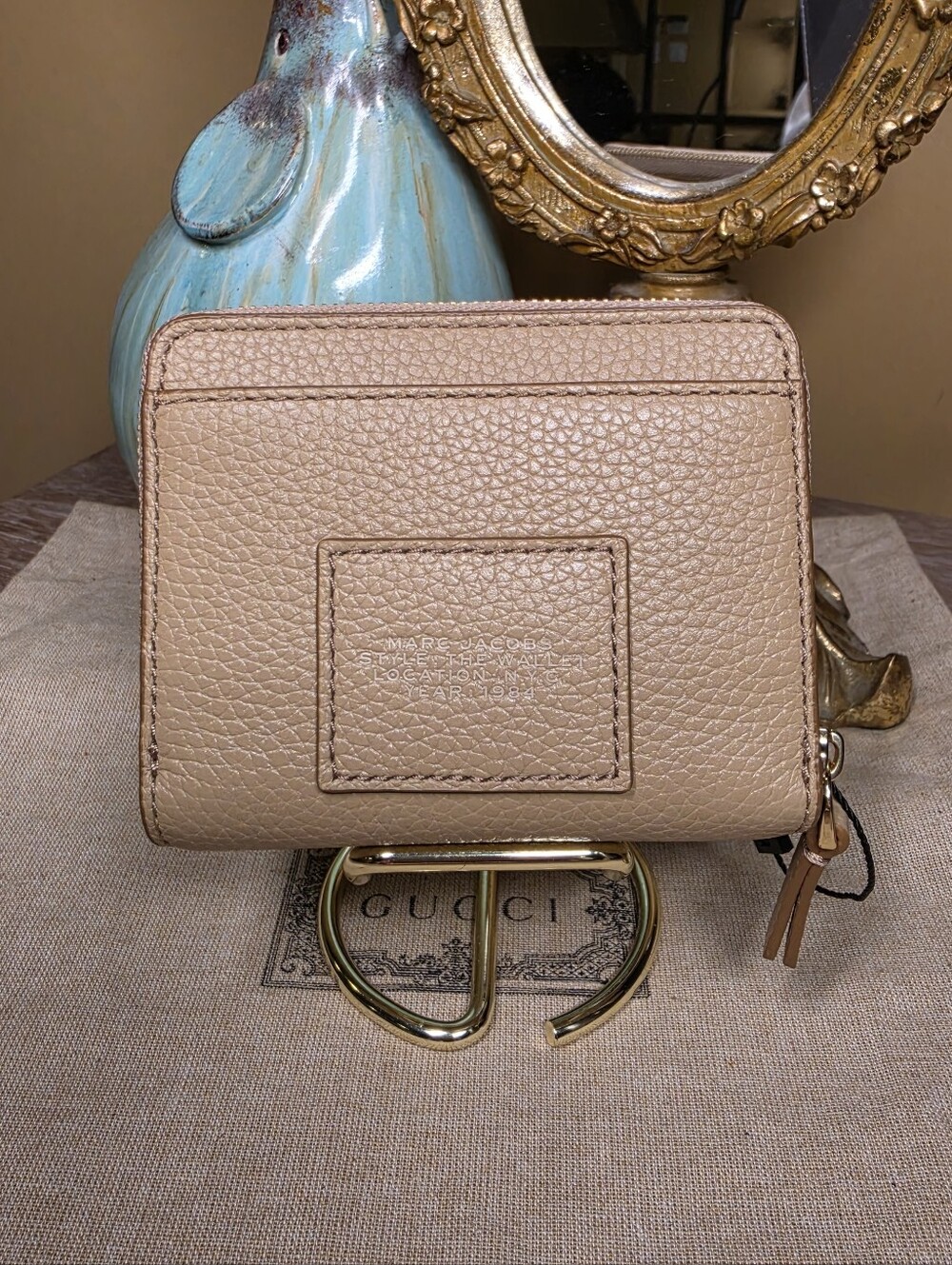 Marc Jacobs Pebbled Leather THE WALLET in Camel - NWT! - Picture 7 of 9